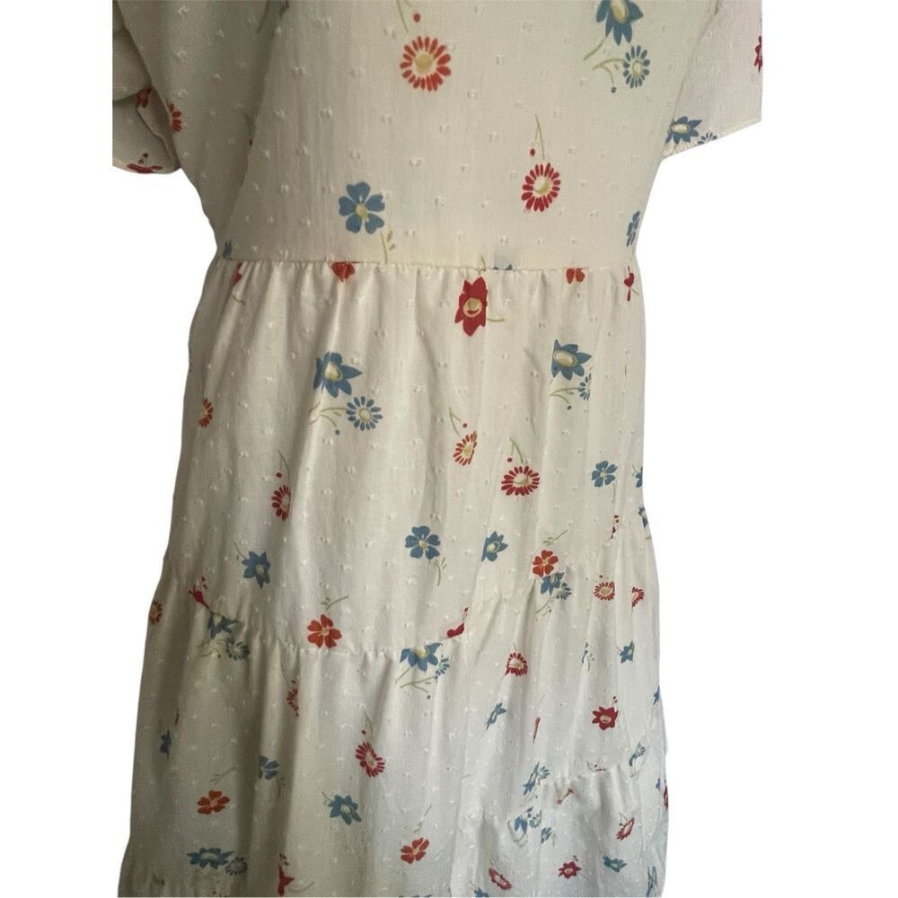 Madewell Tiered Mini Flower Cottagecore Dress Women’s Plus Size XXL - Picture 3 of 9